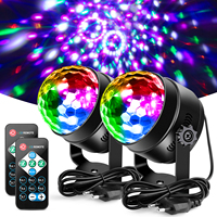 Party Lights LED Disco Ball Light 7 Patterns Sound Activated with Remote Dj Disco Stage Strobe Lights for Dance Xmas Home Bar