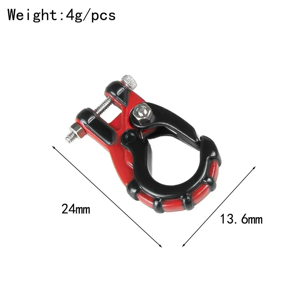Metall Simulation Anhänger Haken Winde Haken Dekoration für 1/10 RC Crawler Auto Axial SCX10 Trxs TRX4 RC4WD D90 Upgrade Teile