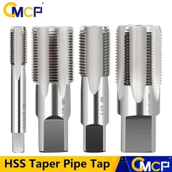 CMCP HSS Taper Pipe Tap G1/16 G1/8 G1/4 G3/8 G1/2 G5/8 G3/4 G7/8 G1 BSP Metal Screw Thread Cutting Tools Taper Tap Pipe