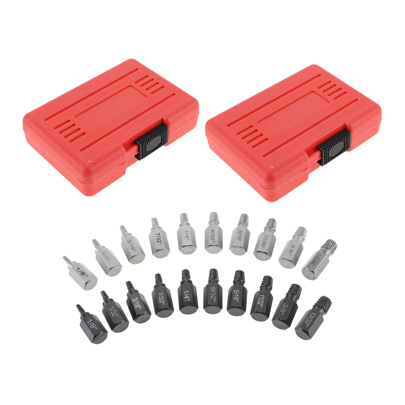 

10PCS Damaged Screw Extractor Drill Bit Set Easy Out Bolt Extractor Kit Hex Head Bolt Extractor Remover Tool for Broken Studs
