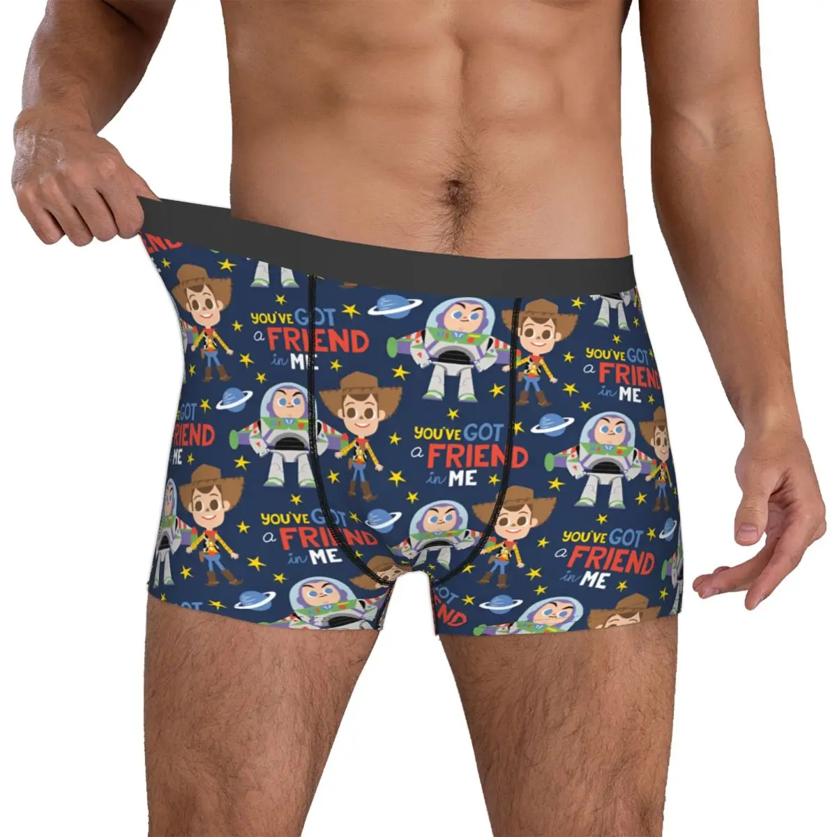 

Custom Toyes Anime Storyes Underwear Male Printed Woody Buzz Lightyear Boxer Shorts Panties Briefs Breathable Underpants