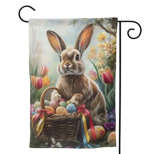 12x18 Inch Double Sided Spring Bunnies Garden Flag Spring Yard Flag HHJ LLG