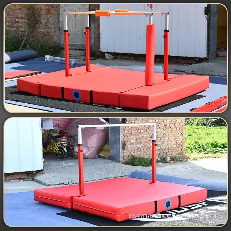 Indoor and outdoor children's physical training gymnastics exercise equipment adjustable parallel bars rings