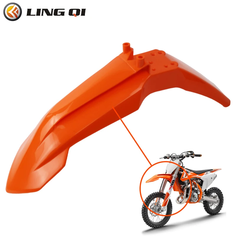 

LINGQI Replacement Front Fender Mudguard Fit for KT65 Dirt Bike Body Part Motorcycle Plastic Mud Cover Protector Accessories