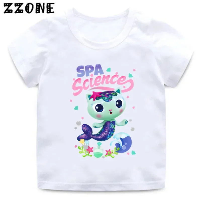 Ropa de casa de muñecas para niñas, camisetas divertidas de dibujos animados para bebés, camisetas de manga corta para niños, Tops para niños,