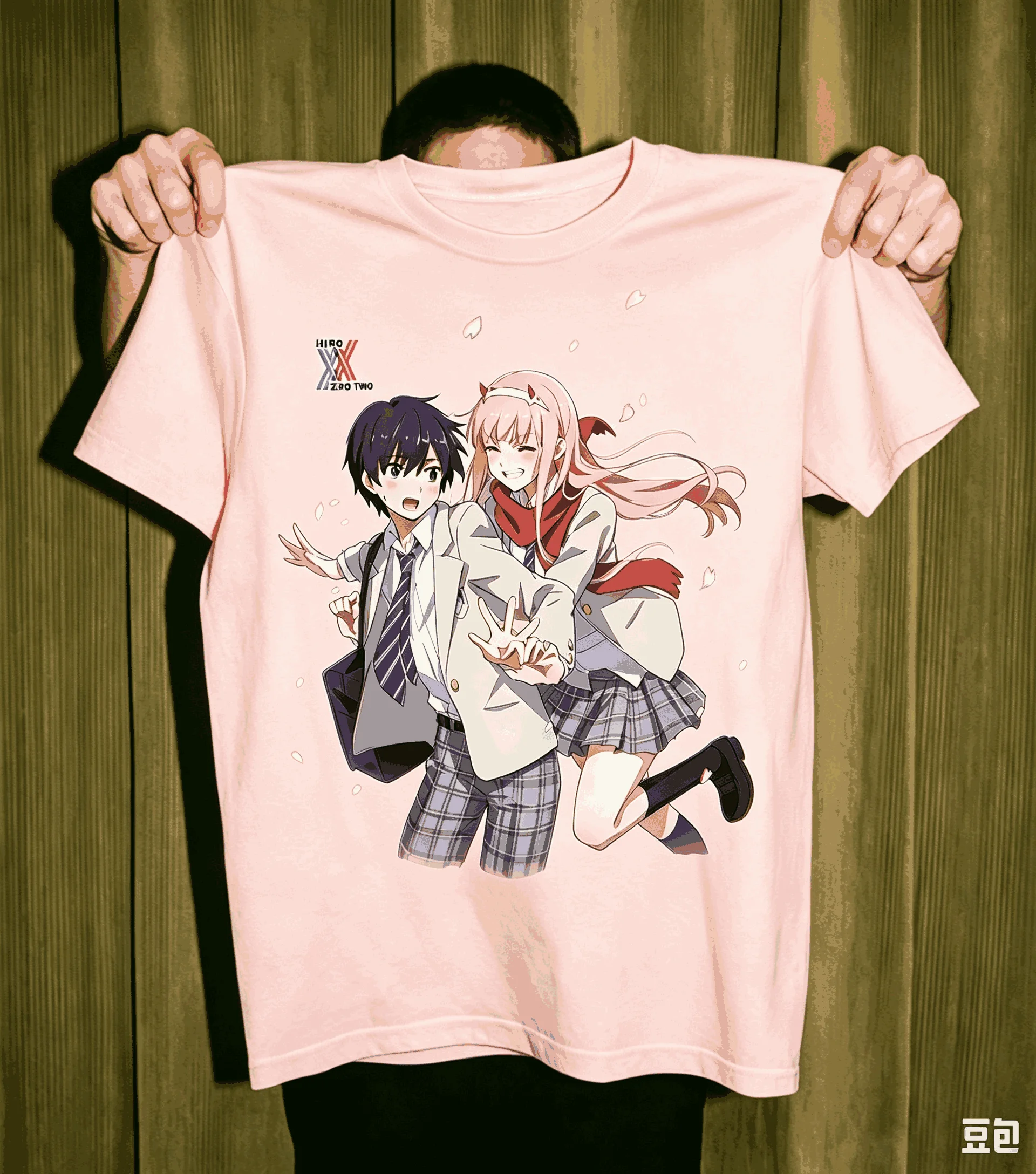 Darling in the Franxx T-shirt Streetwear Trendy Cotton Oversized Unisex Fashion Vintage Hip Hop Print T-shirts for Men Women tee