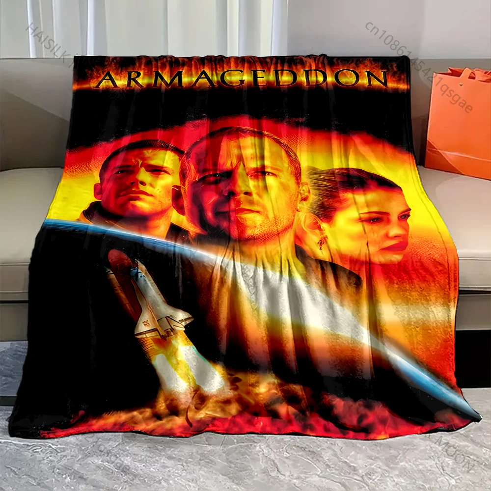 1PC Rocket Launch Earth Rescue  Print Adult Children Warm Blankets Home Travel Car Soft Comfortable Suitable for all seasons