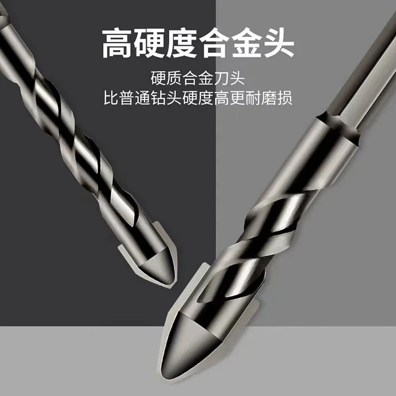 Diamond Coated Ceramic Tile Glass Triangle Drill Bit Eccentric Head Super Hard Dry Drilling Hole Opener