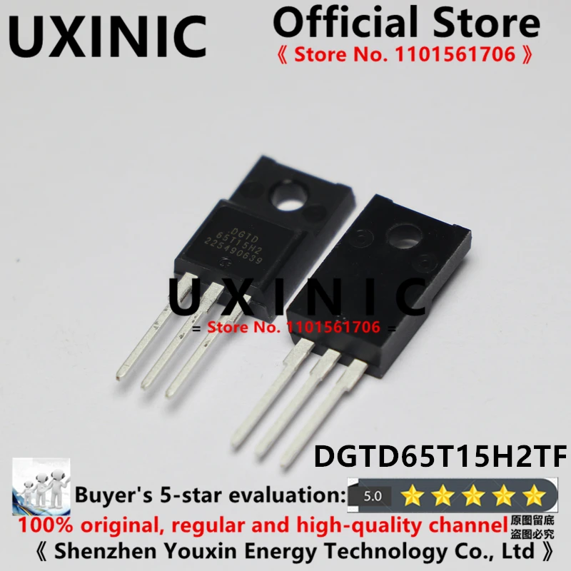 

UXINIC 100% New Imported Original DGTD65T15H2TF 65T15H2 TO-220F 15A 600V