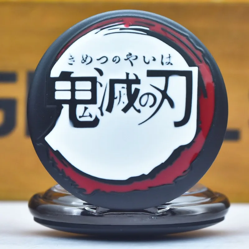 

Demon Slayer Anime Peripheral Fashion Quartz Pocket Watch Cartoon Necklace Pendant Collect Birthday Gifts Toys