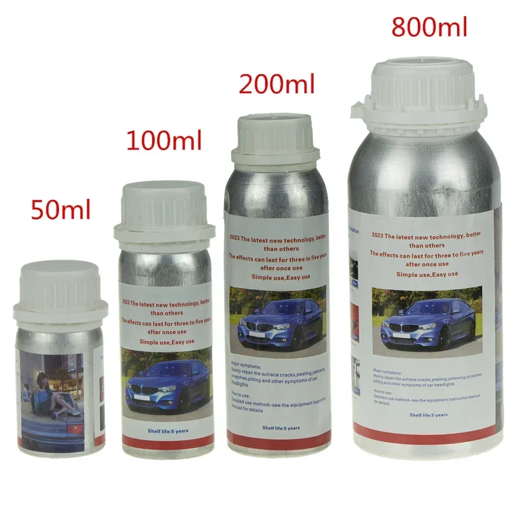 

800ml Headlights Liquid Polymer Headlight Chemical Polish Repair Fluid Refurbishment Scratch Repair Polishing Headlights Kit