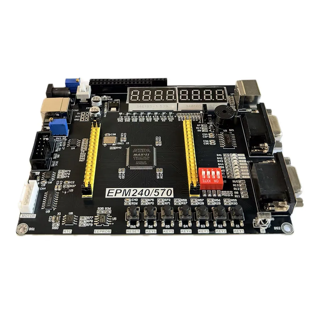 FPGA CPLD MAXII EPM240 EPM570 Development Board with VGA, RS232 Port, Motor Driver for Education