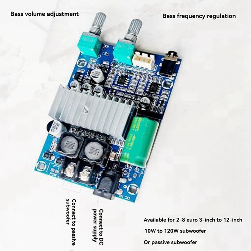 TPA3116 High-Power Subwoofer Amplifier Board Mono 100W Fever Level Audio Quality 24V