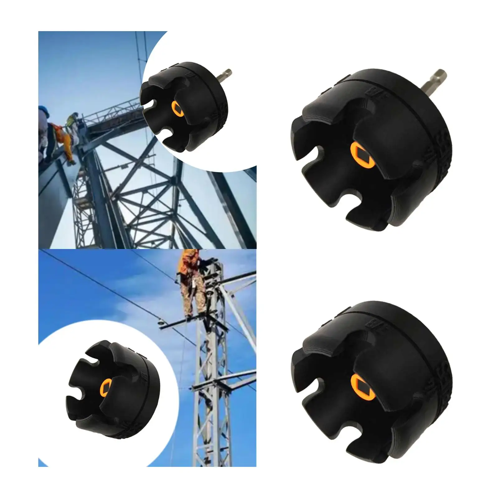 Nuts Drill Bit Socket Wrench Hand Tool Nut Driver Tool for Conduit Racks Strut Systems 1/4", 3/8", and 1/2" Threaded Rods