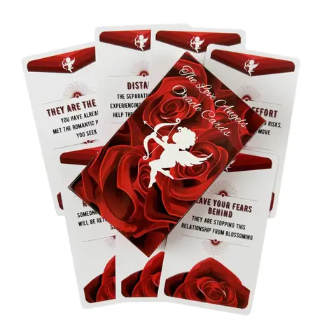Cartes Oracle The Love Angels, 10.3x6cm, jeu romantique pour l'amour psychique et les lectures de relations romantiques, 54 cartes