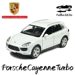 1:36 Pullback Car Model Replica Porsche Cayenne Turbo Scale Metal Diecast Miniature Art Collection Xmas Gift Boy Friend Toy