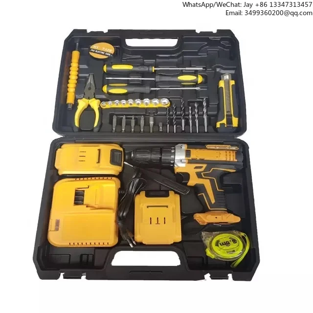 

Drilling Tool Kit Lithium Battery Cordless Power Kit Power Drill