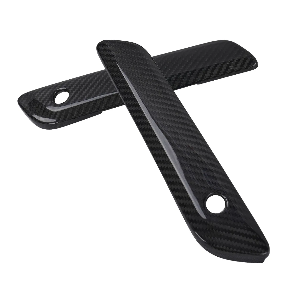 3K Twill Carbon Fiber Glossy Side Box Key Cover Fit for Harley Touring Road Glide 2023-2025