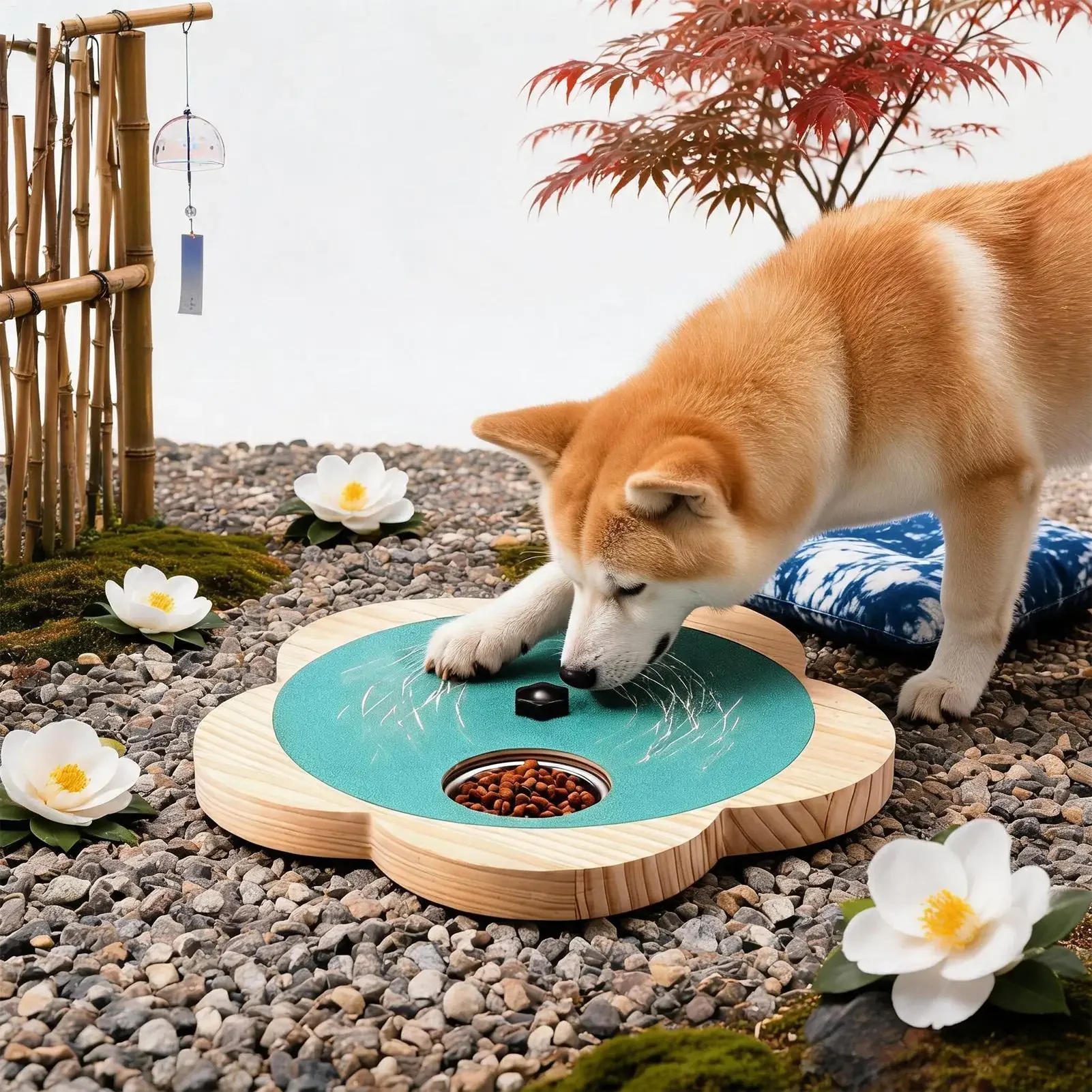 Scratch Board For Dogs Wooden Rotating Adjustable Resistance Puppy Scratching Pad Nail File Board For Puppy Training