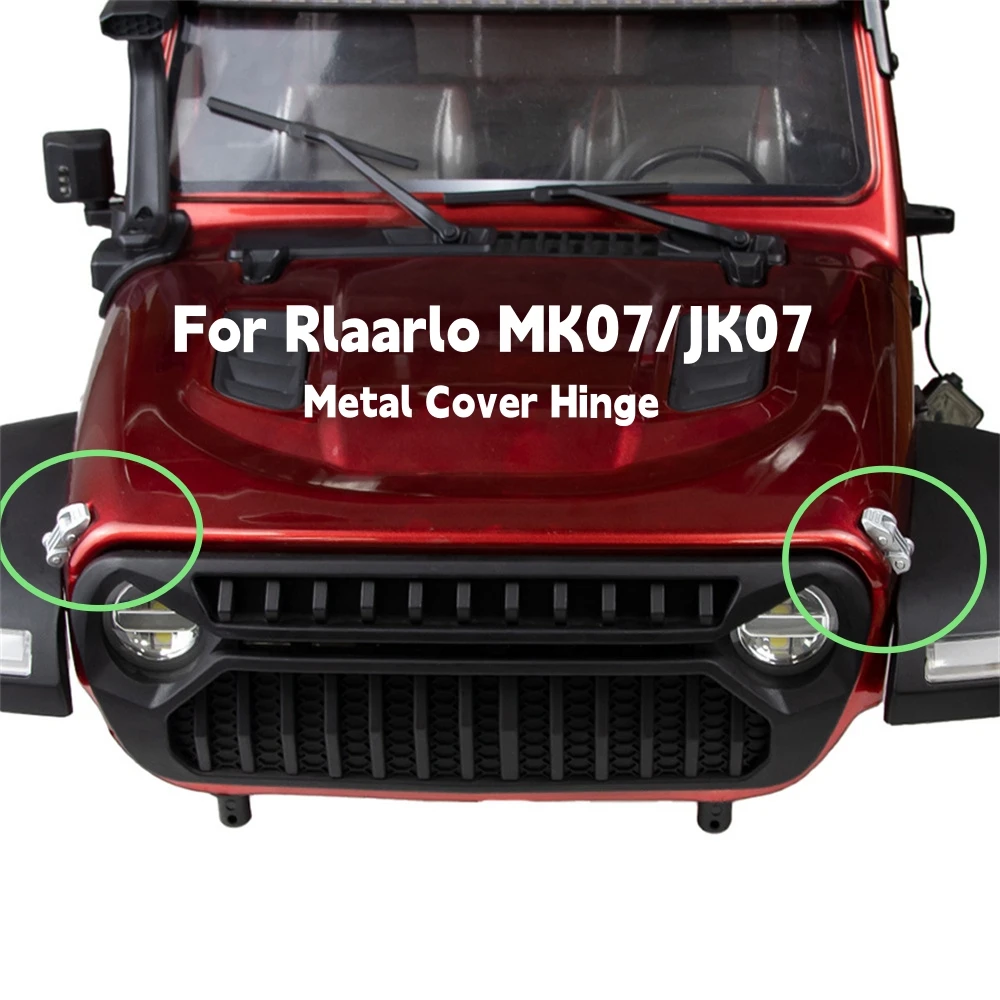 

For Rlaarlo MK07/JK07 Mood Pieces Decorative Metal Cover Hinge RC Car Upgrade Accessories ​