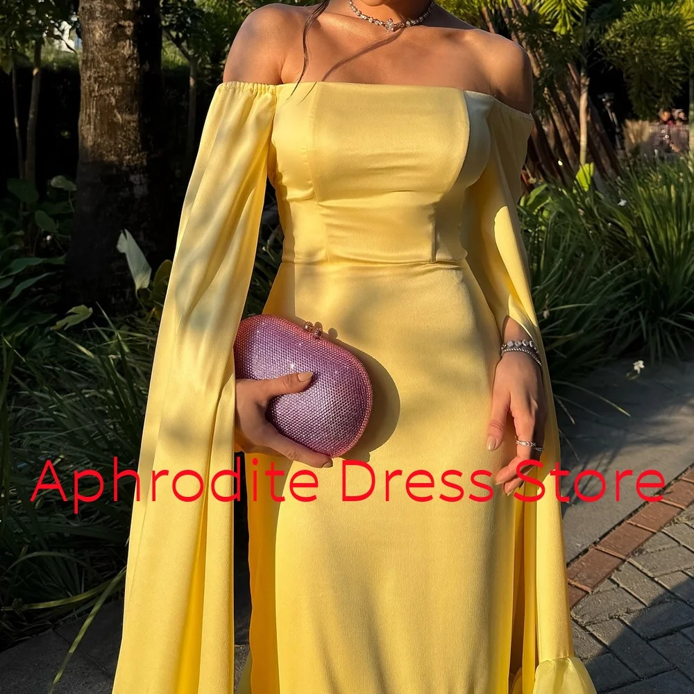 Customized Exquisite Organza Off the Shoulder Ruffles Evening Dress High Quality Boat Neck Bespoke Occasion Gowns Custom Size