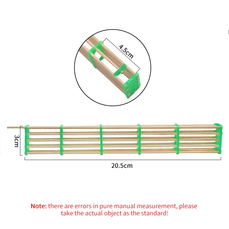 5Pcs Queen Bee Bamboo Cages Bee Isolation Transport Cage Longer Type Queen Bee Cage Suitable For Winner Honeybee Queen