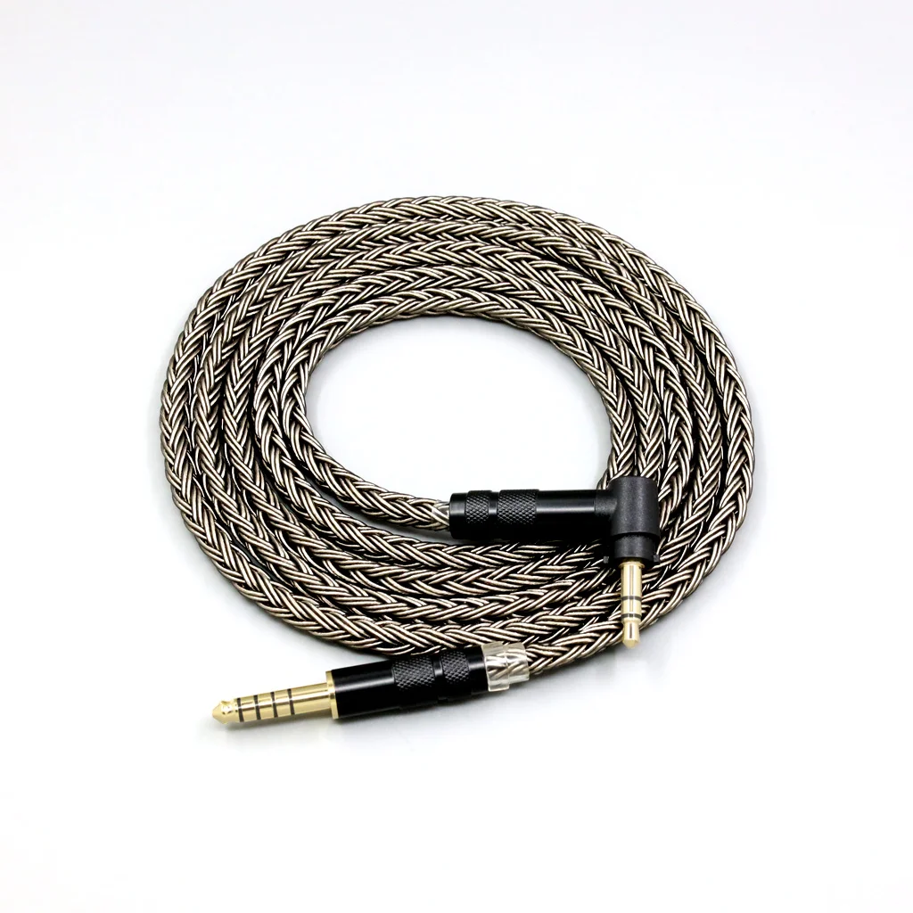 16 الأساسية سماعة كابل ل Fostex T50RP Mk3 T40RP Mk2 T20RP Mk2 Dekoni الصوت سماعة رمادي الفضة مطلي 8834