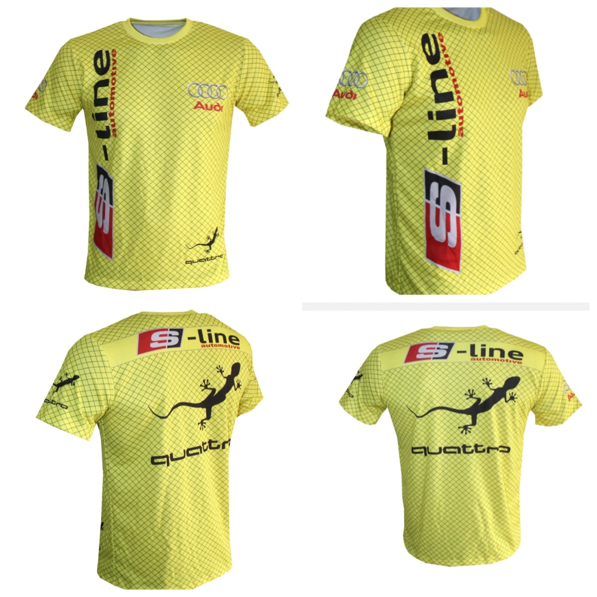 

Moto New Popular Audi Racing Shirt Crew Neck T-shirt 3D Printing Breathable and Comfortable Adult Sports Short-sleeved Top