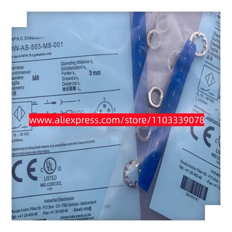 

3pcs New capacitor proximity switch DW-AS-623-M8-001 DW-AS-633-M8-001 DW-AS-631-M8-001 DW-AS-503-M8-001