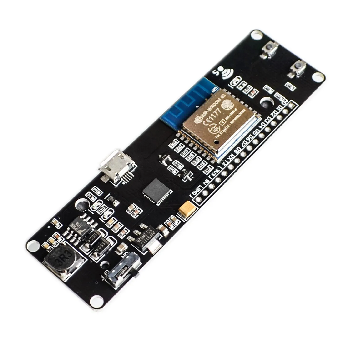 For WeMos D1 ESP-Wroom-02 Mother Board ESP8266 Mini WiFi Nodemcu Module 18650 Charging Battery Development Board Nodemcu PWM I2C