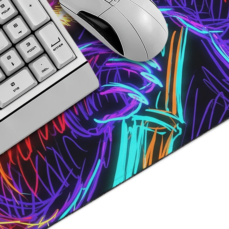 Mouse Pad Colorful Panda Portrait Gaming printon demand Large New Mousepad XXL Desk Mats Office Natural Rubber Carpet Mouse Mats
