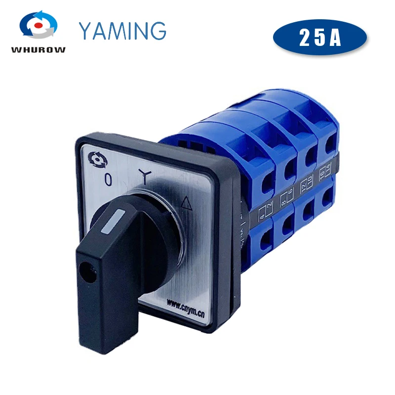 Two Speed YMW26 LW26-25 M07/4 Star Triangle Start Electric Control Four Section 25A 690V Transfer Rotary Cam Switch