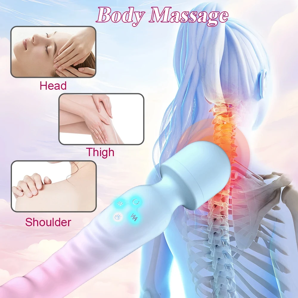 Vibromasseur AV puissant pour femmes, godes point G, baguette magique, stimulateur de Clitoris, masseur vaginal féminin, jouets sexuels pour adultes