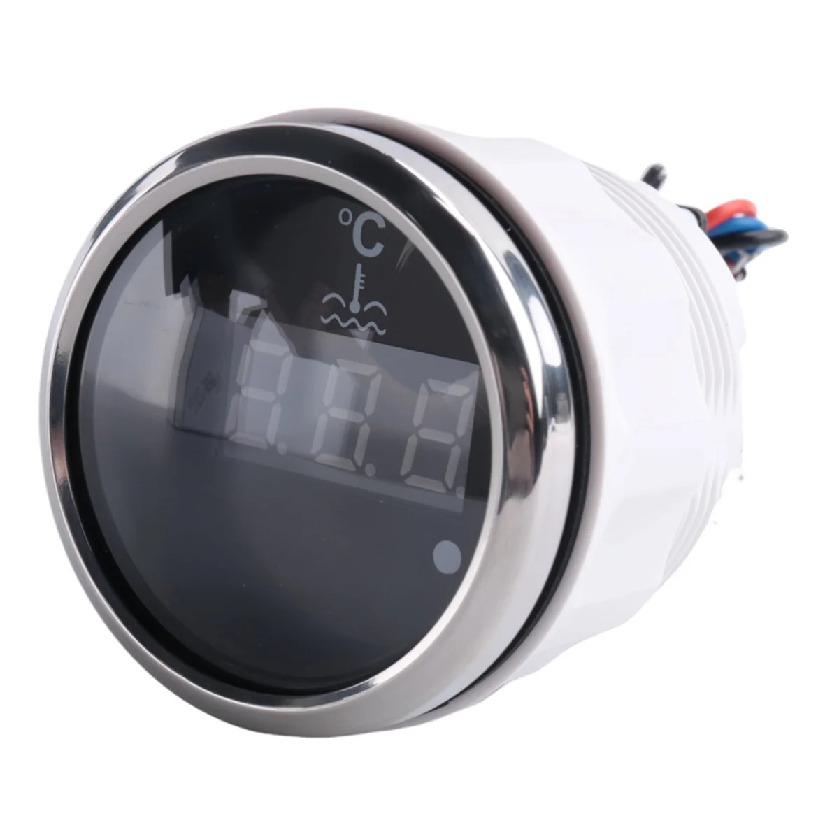 52mm Digital Water Temp Gauge 0-120 Celsius Universal Water Temperature Meter Indicator Red Backlight with Alarm Black