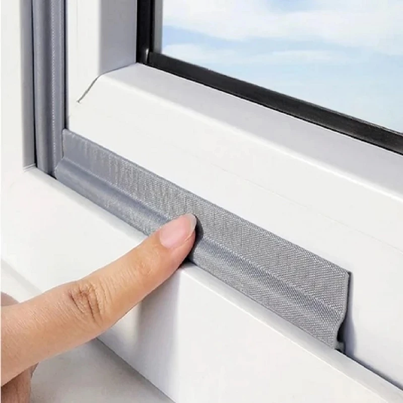 Window Sealing Strip Sound Insulation Fully Covered S-type Self-adhesive Flexible Soundproof Foam Windproof Dustproof Winter