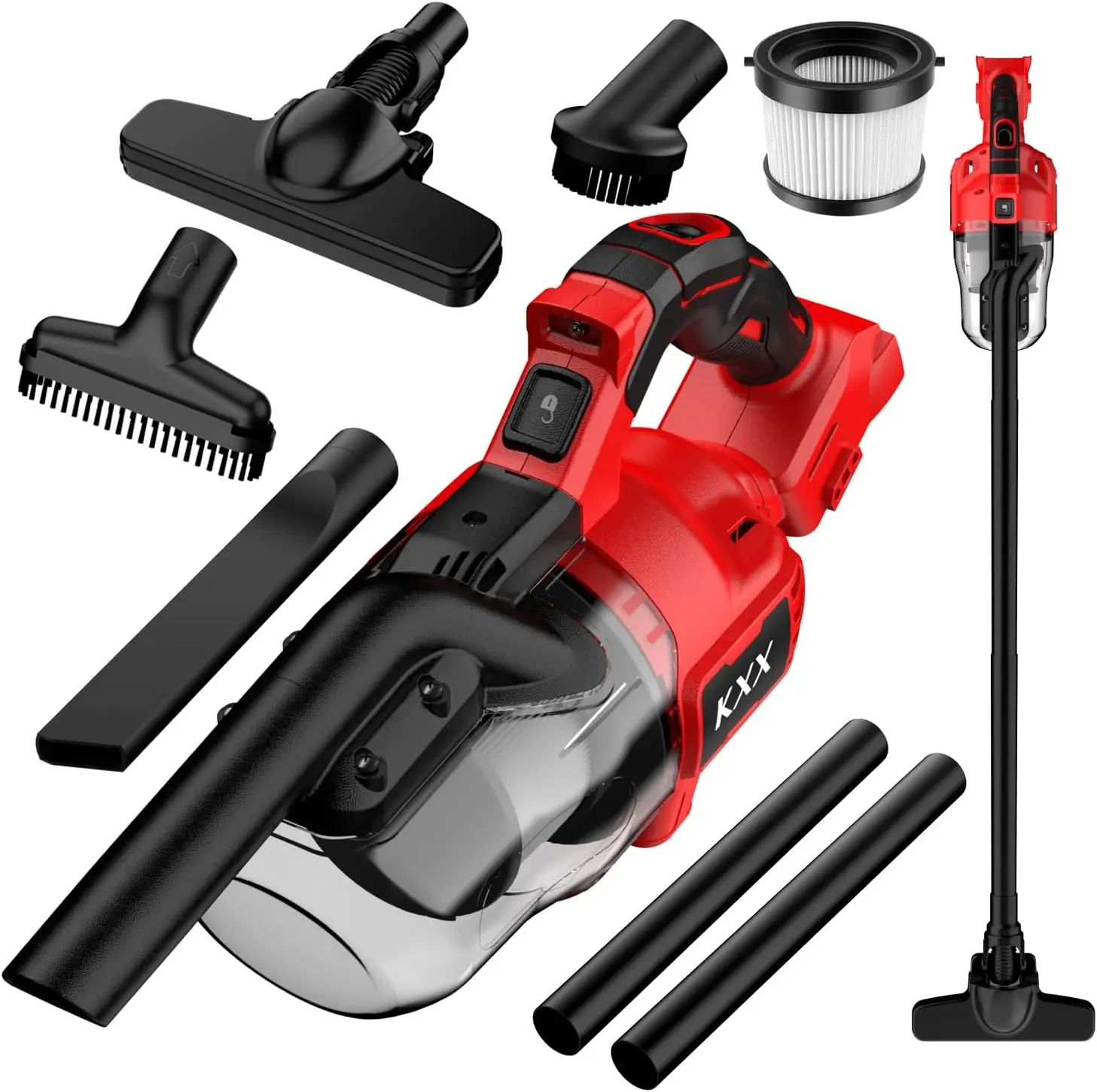 

5-in-1 Cordless Handheld Vacuum Cleaner, 500W Motor, 46 CFM, HEPA Filter, Compatible with Milwaukee M18 Batteries