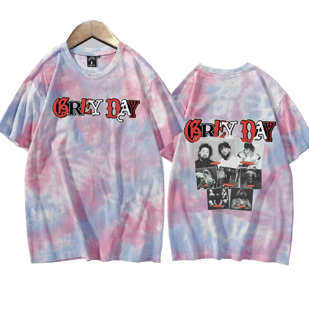 Suicideboys Grey Day Shirts Tie Dye Round Neck Short Sleeve Man Woman T-Shirt Fans Gift