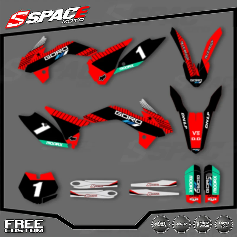 

SPACE Custom Motorcycle Graphics Background Decal for KTM SX SX85 2013 2014 SX85 2015 2016 2017 Stickers Kits 11