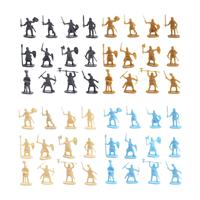 Plastic 400pcs Medieval Soldiers Model Army Infantry Layout Gift for Kids