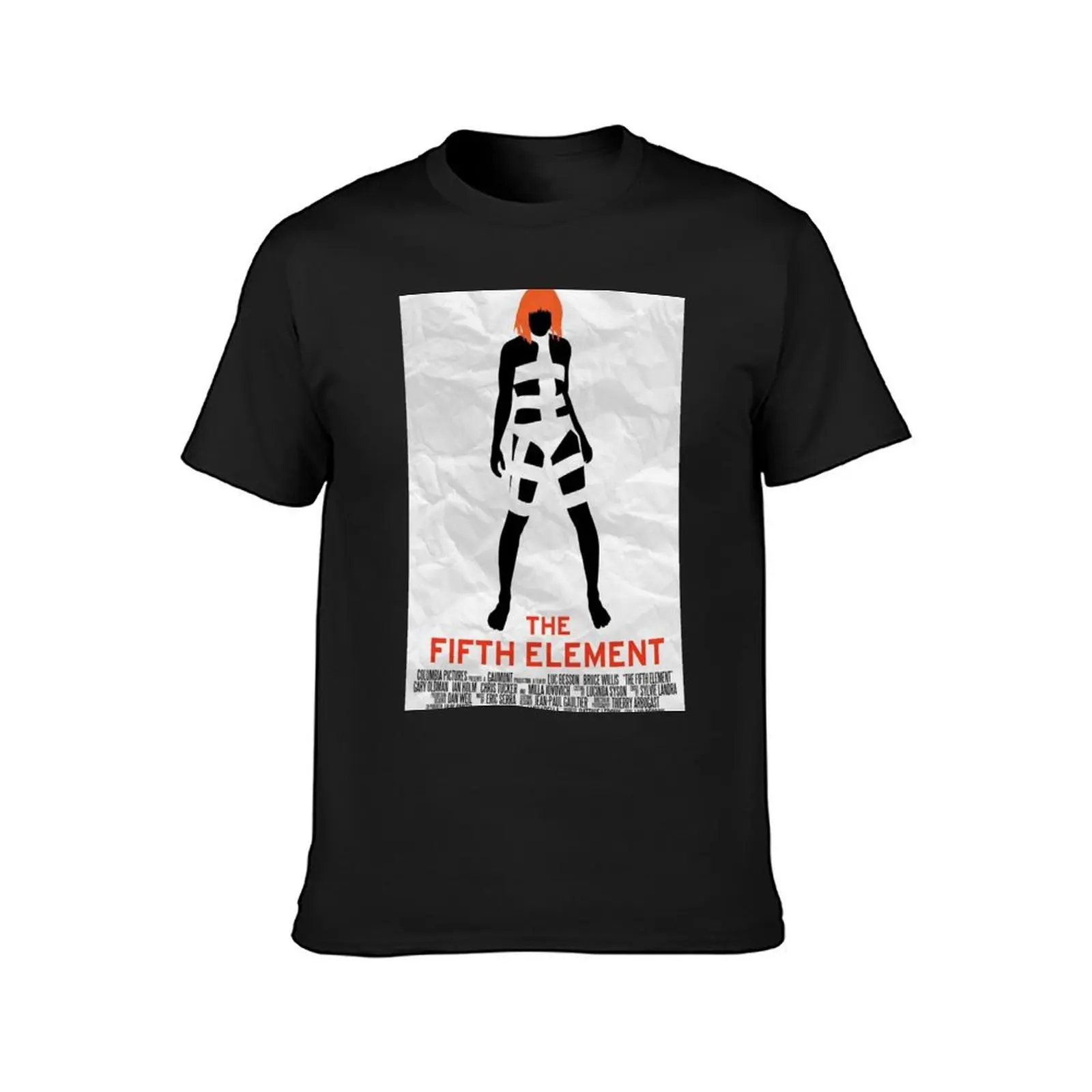 The Fifth Element Movie Poster T-Shirt plus size tops customs design your own customs sports fans men clothing