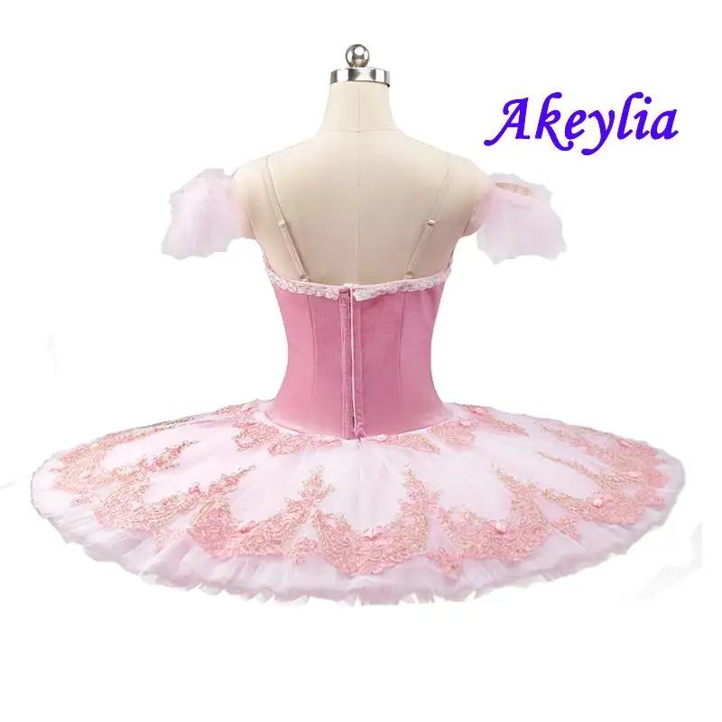 Pink Professional Ballet Tutu the Nutcracker Classical pancake Ballet Stage Costume Performance Platter Tutu dress girls JN0256