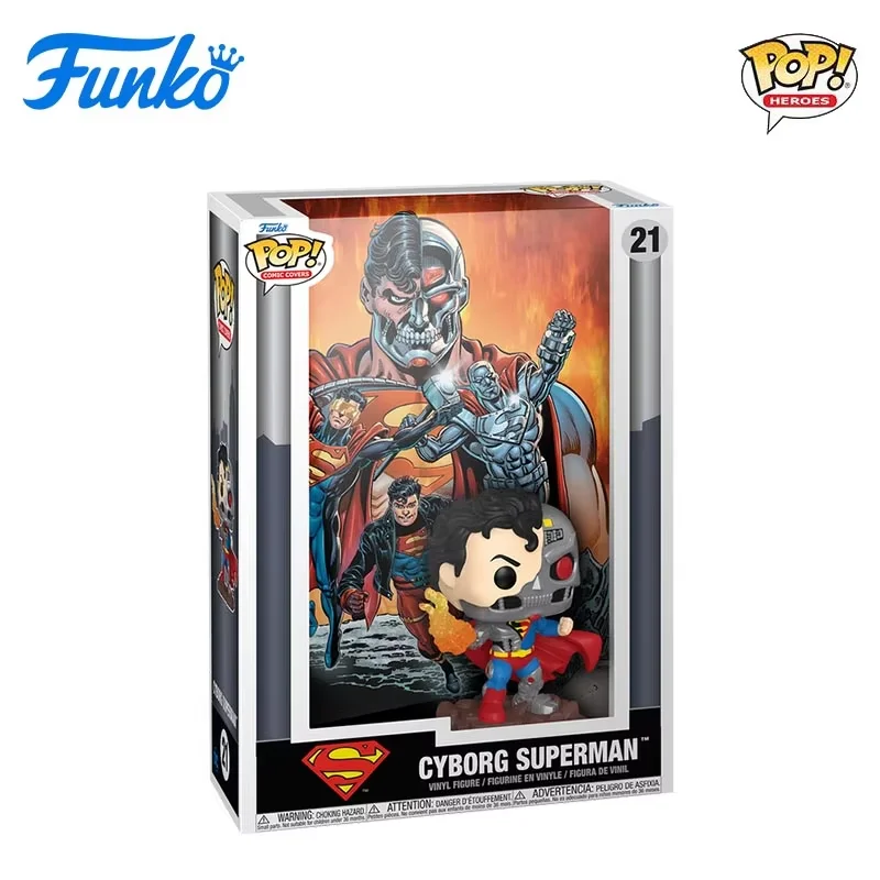 Funko Pop Dc Figure Cyborg Supermanhnstn Superman Vinyl Comic Cover Sculpture Doll Collect Souvenirs Limited Edition Gift Toys - Image 6