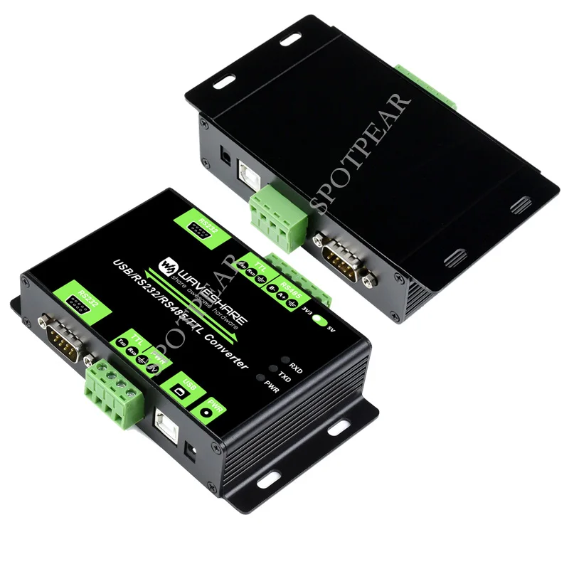 Industrial Isolated Multi-Bus Converter USB / RS232 / RS485 / TTL Communication