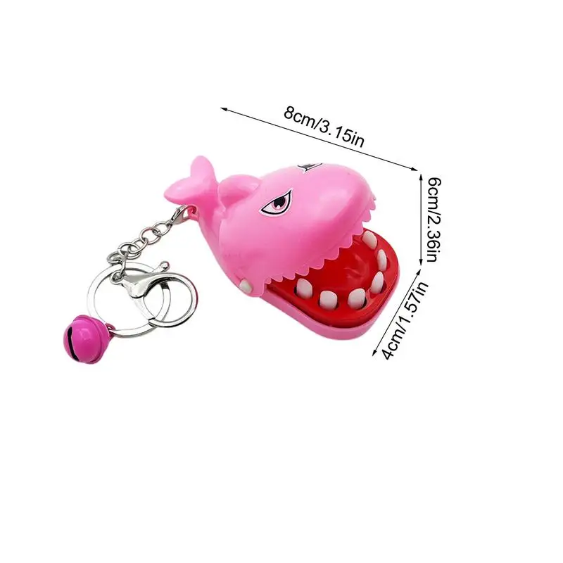 Biting Finger Toy Interactive Girls Biting Hand Crocodile Toy Keychain Kid Biting Hand Animal Toy Gags Practical Joke Toys For 4