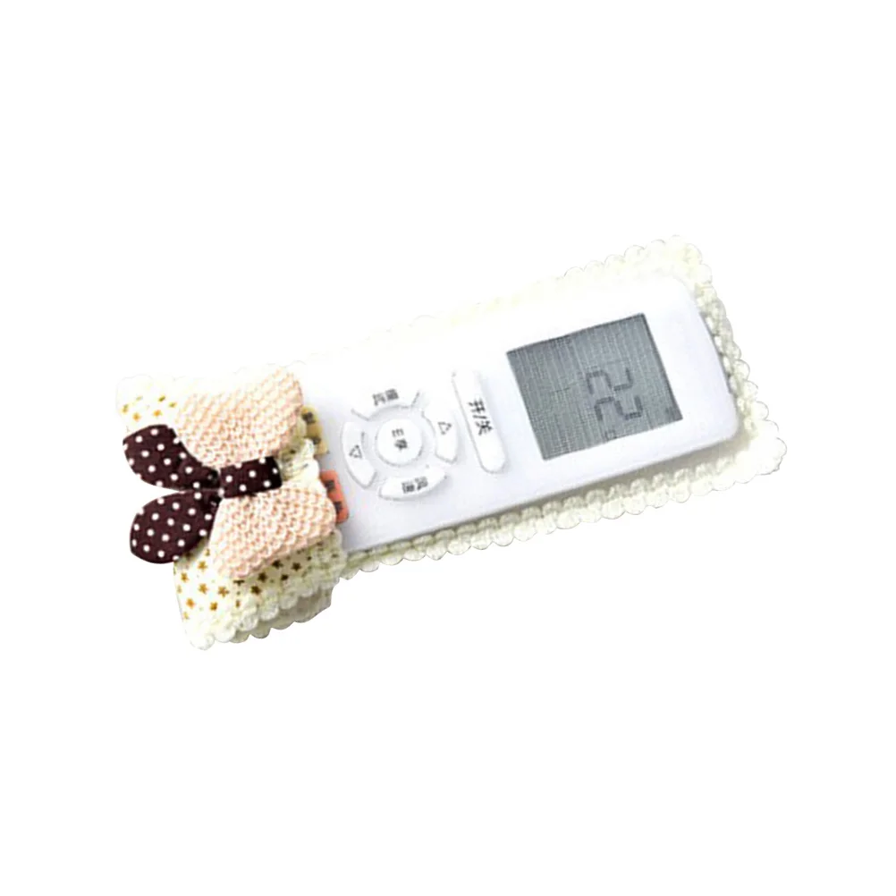 

1pc Control Cover Lace Design Dustproof Stain Resistant Ultra Thin Durable Protective Case For Remote Control Television Fabric