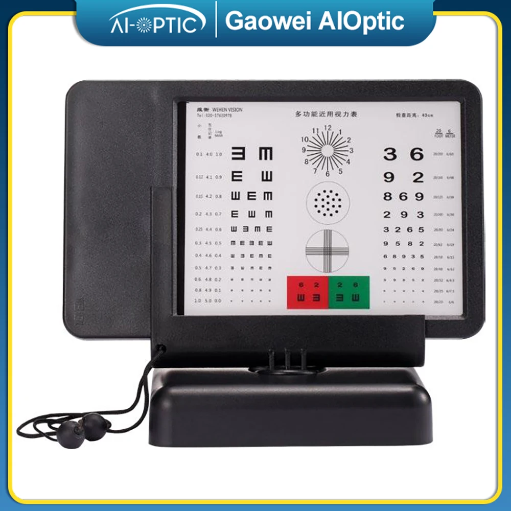 Visual Acuity Vision Eye test Chart Ophthalmology Led Backlight NVC-03 Near Visual Acuity Chart