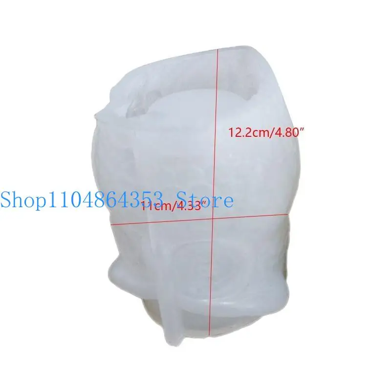 652F قوالب راتنجات DIY مناسبة لأواني الحلوى البومة وعاء زهرة شكل الطين