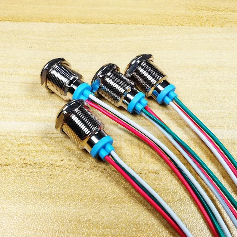AB09-Bi-Color(Green&Red) 12Mm(1/2 Inch) Energy Saving Indicator Light, 12Mm 2 Color LED Light 12V/24V/ 20Ma Panel Mount Light