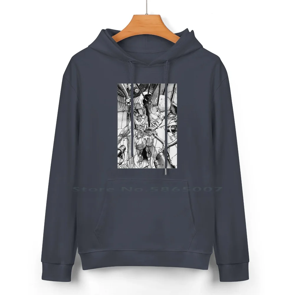 Ghost In The Shell Manga Pure Cotton Hoodie Sweater 24 Colors Blame Manga Anime White Black Cyborg Future Electro Cosplay Sci