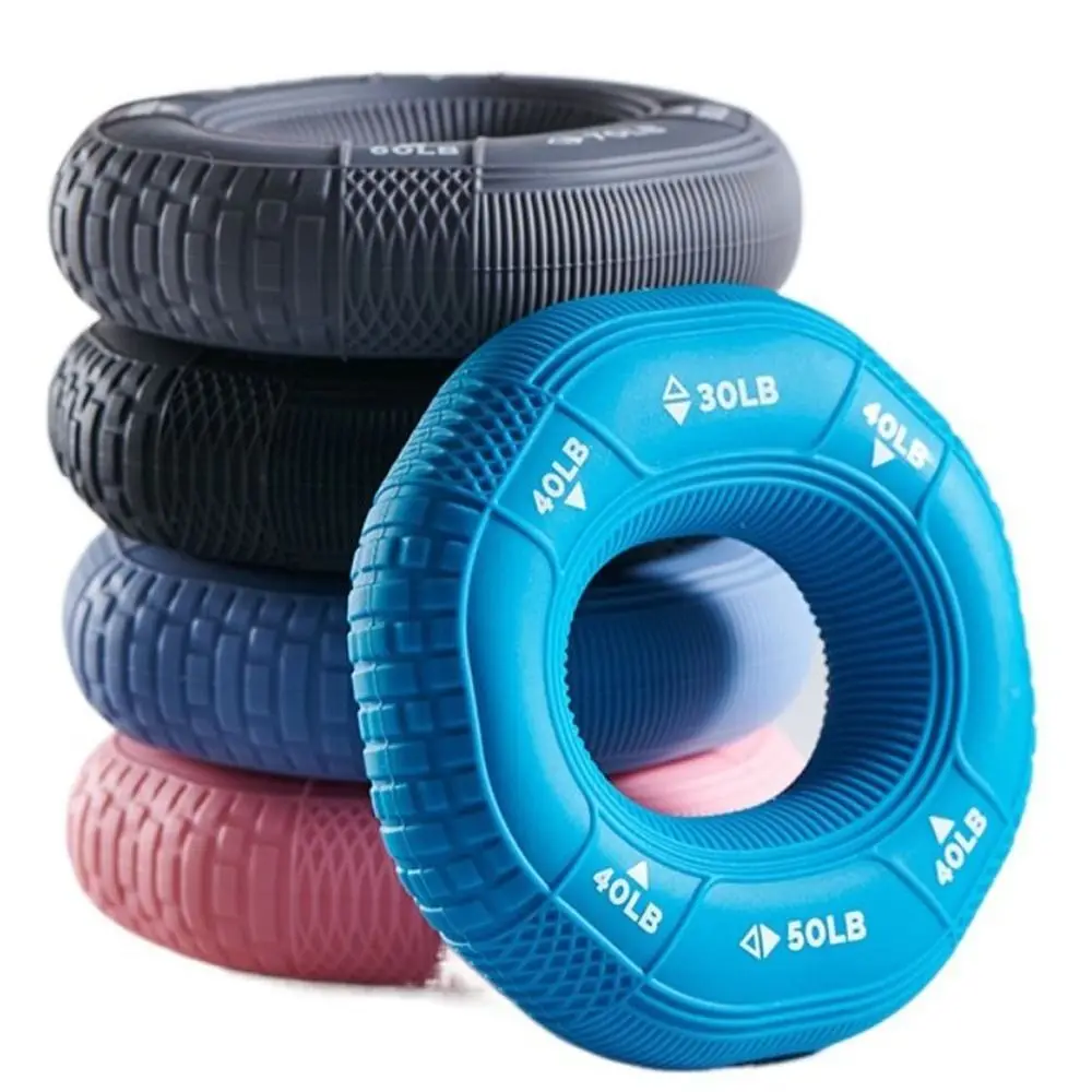 

Muscle Workout 20-90LB Hand Grip Ring Silicone Portable Finger Trainer Grip Exerciser Muscle Wrist Expander Fitness